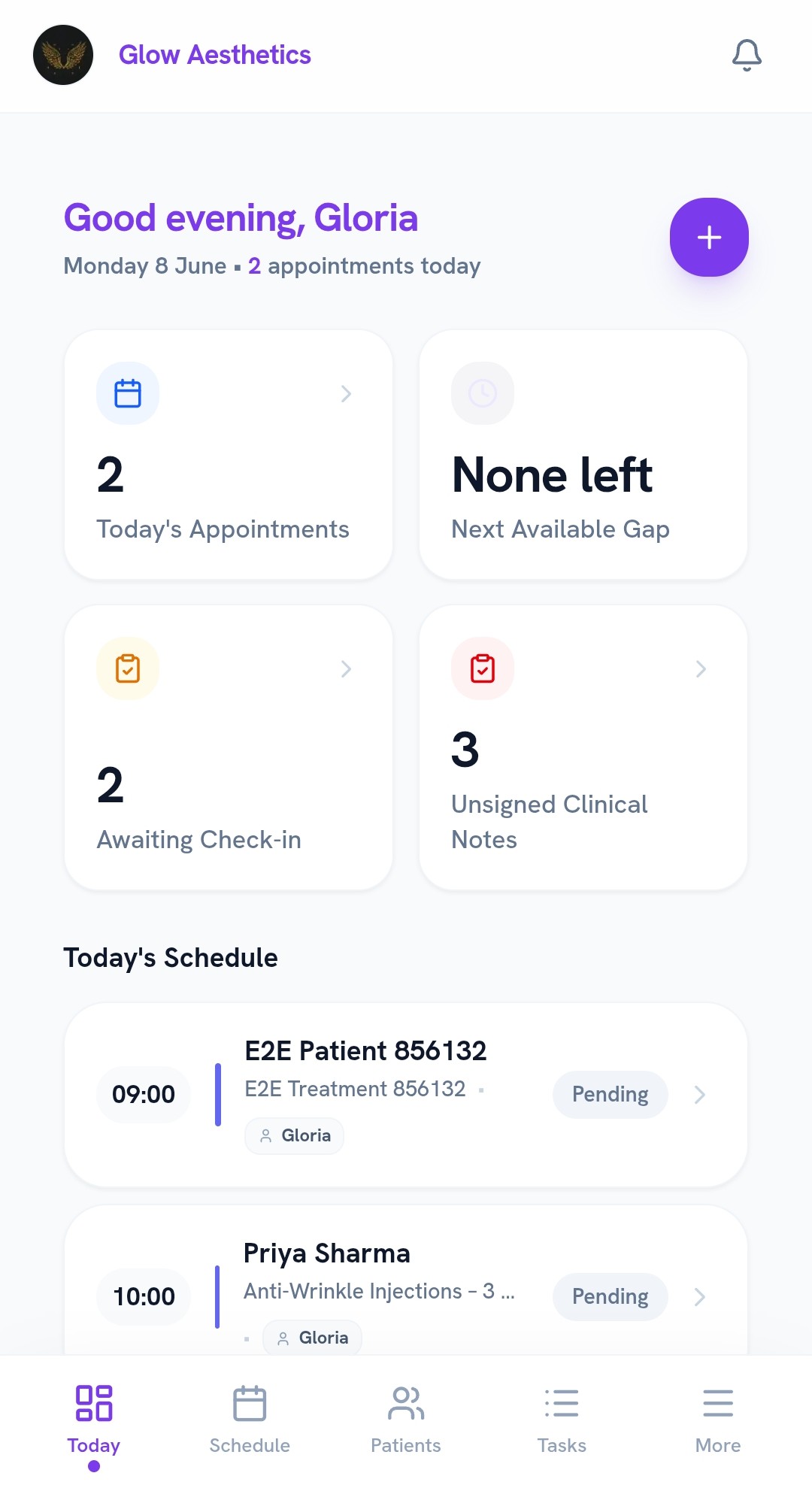 Your day at a glance