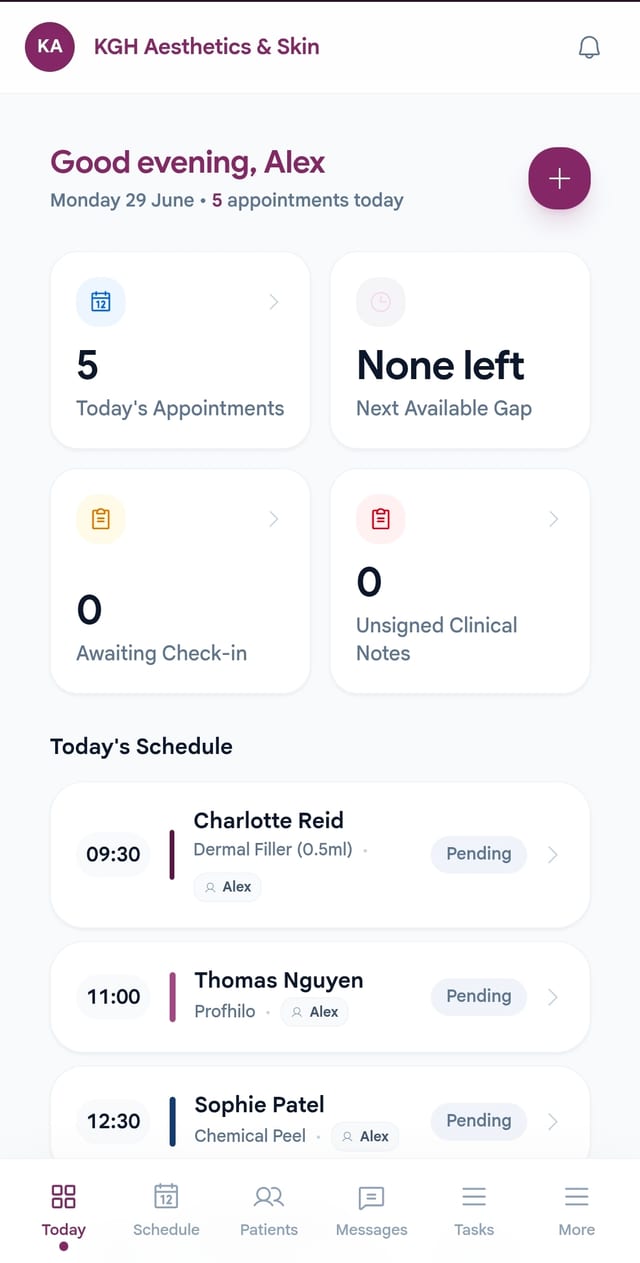 Your day at a glance